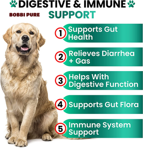 कुत्ते प्रोबायोटिक्स Chews पाचन एंजाइमों Prebiotics कुत्तों के लिए प्रोबायोटिक्स एलर्जी राहत कुत्ते मल्टीविटामिन Chewable Glucosamine के साथ - Product Image 2