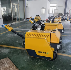 Rodillo Compactador Vibratorio de Doble Tambor XMR060 de 600 kg, Motor Confiable, Accionamiento Hidrostático, Listo para Excavación de Zanjas de Asfalto - Product Image 1