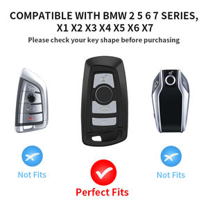 ปลอกกุญแจรถยนต์คาร์บอนไฟเบอร์แท้ สำหรับ BMW ซีรีส์ 1 2 3 4 5 6 7 อุปกรณ์ตกแต่งภายในรถยนต์ ขายส่ง - Product Image 4