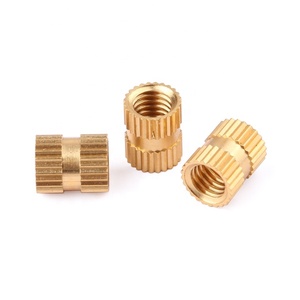 Trung Quốc Bán Buôn Tùy Chỉnh Tiêm Đúc Nữ Brass Có Knurled Chèn Kim Loại Threaded Brass Chèn Các Loại Hạt Cho Nhựa - Product Image 2