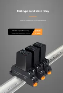 SENNDIK Schienentyp Halbleiterrelais H3FD-X10SN Set DC 5A 250V Miniatur Mehrzweck AC/DC Betrieben Niedrigenergie - Product Image 4