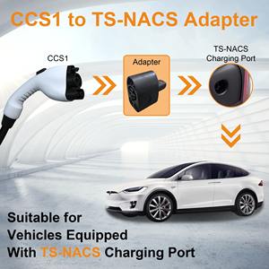 Adaptateur DC EV Feyree CCS1 vers NACS pour la recharge des voitures électriques Tesla, station de recharge EV commerciale américaine, recharge rapide DC - Product Image 2