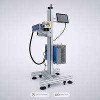 Machine de marquage laser à fibre volante entièrement automatique 20W/30W/50W 1064nm DXF/AI Haute Précision Refroidie par Air Graveur Métal BASEPIN