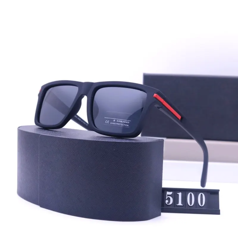 ใหม่ผู้หญิงและผู้ชายกีฬาแว่นตากันแดดกลางแจ้งพร้อมโลโก้แว่นตากันแดดแบรนด์ Designer 5100