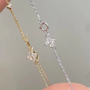 Xinfly 18K Gold Four Leaf <b>Clover</b> <b>Bracelet</b> Lucky Minimalist Jewelry for Women Hypoallergenic Dainty Design Perfect Gift for Her - Product Image 1