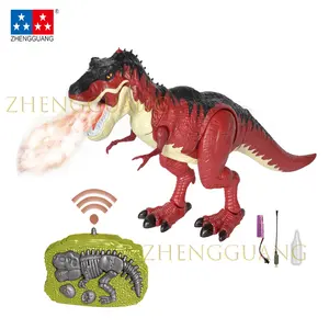 Zhengguang 2.4G T-Rex dinosauro telecomandato con suoni di luce Spray nebulizzata realistico Walking RC Dinosaur Toys For Boys Children