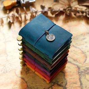 Carnet de voyage édition mini - Journal quotidien compact avec couverture en cuir, reliure spirale, format A7, cadeau - Product Image 5