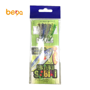 Polpo di Acqua Salata Lampeggiatore Pelle di Pesce Piuma Sabiki Impianti Esca esche da pesca con <span class=keywords><strong>6</strong></span> o 8 ganci - Product Image 2