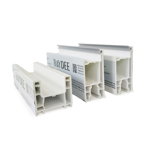 Cửa kính trượt màu trắng 60mm loạt cửa sổ uPVC hồ sơ thép hồ sơ bên trong khoang 60mm 80mm loạt hồ sơ cửa sổ PVC - Product Image 1