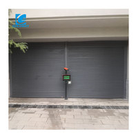 Porte à enroulement en aluminium isolée haute résistance, résistante aux intempéries, avec lames extrudées de sécurité