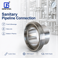 Raccord de Cylindre SMS Sanitaire DIN en Acier Inoxydable Forgé SS304/SS316L Poli Miroir Haute Durabilité Certifié CE Qualité Alimentaire 25 bars pour Soudure Laitière
