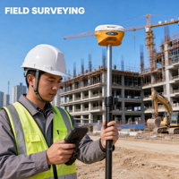 Récepteur GNSS RTK Hi-Target V500 avec 1408 canaux, précision au centimètre près, station mobile et station de base