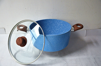 Ensemble d'ustensiles de cuisine variés à revêtement antiadhésif durable Cuisine domestique en aluminium à revêtement antiadhésif en granit populaire ustensiles de cuisine forgés pour le camping