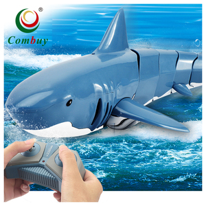 Mini bateau télécommandé 2,4 GHz, <span class=keywords><strong>robot</strong></span> poisson, <span class=keywords><strong>jouet</strong></span> de simulation de <span class=keywords><strong>requin</strong></span> nageur - Product Image 1