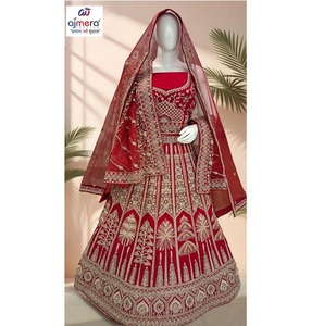 Lehenga de mariée moderne et élégant pour femme, tenue ethnique pour fête de mariage, réversible et à séchage rapide - Product Image 2