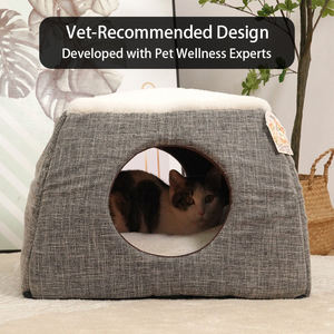 Hot Selling Luxus Multifunktion ale Katzen nest Outdoor Pet House Tier Katze Höhle für Hunde Kunststoff Home Friendly Cattery Kennel - Product Image 2