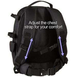 Sac à dos pour appareil photo de voyage BSCI Factory avec support pour trépied, compartiment pour ordinateur portable 14 pouces pour appareil photo reflex/DSLR, objectif - Product Image 5
