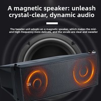 Speaker Line Array Pasif Profesional LT-205 Dual 5 Inch 150W Plastik Tahan Air Neodymium untuk Panggung Konferensi Acara