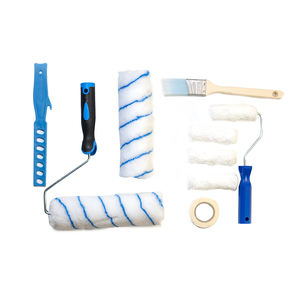BIYU 9 pouces plateau bleu Premium industriel bricolage ménage <span class=keywords><strong>peinture</strong></span> <span class=keywords><strong>rouleau</strong></span> brosse accessoires Kit OEM Polyester pour le <span class=keywords><strong>nettoyage</strong></span> à domicile - Product Image 4