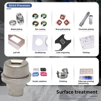 Bloc-cylindres moteur standard Oitech usiné CNC en alliage d'aluminium, usinage sur mesure OEM ODM