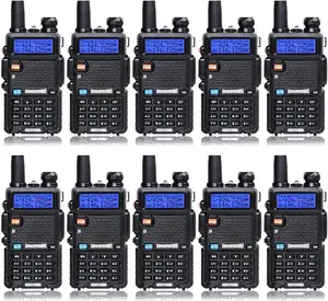 Mejor venta CE UV5R banda dual VHF UHF Radio Original Baofeng UV-5R Walkie Talkie 5W rango de conversación de larga distancia 3-5km