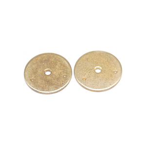 Joint <span class=keywords><strong>rond</strong></span> en laiton de haute précision sur mesure, trou tourné, pour carburateur papillon, doré, avec plaque arrière, grand modèle avec 3 fixations - Product Image 4