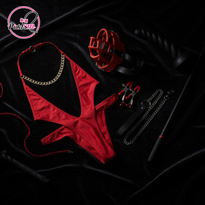Set de Entrenamiento Erótico Masculino SM, Rojo, para Juegos de Rol Seductores, Coqueteo en Pareja, Juguete Sexual, Regalo para Adultos - Product Image 2
