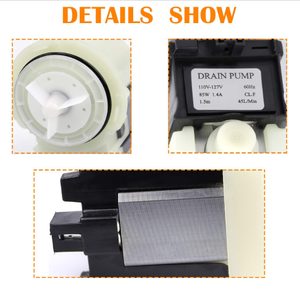 Motor de bomba de drenaje de <span class=keywords><strong>lavadora</strong></span> 280187 8181684-Compatible con <span class=keywords><strong>Whirlpool</strong></span> <span class=keywords><strong>Duet</strong></span>, puede etiquetar Epic y Ken más - Product Image 4