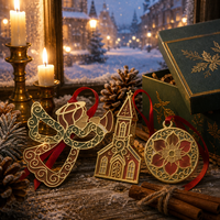 Ornement de Noël personnalisé en émail, décoration suspendue en métal, émail dur, cadeau de Noël pour sapin, décoration intérieure, vente en gros