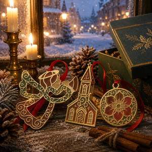 Decorazione Natalizia Personalizzata in Metallo Smaltato, Ornamento Pendente in Smalto Duro, Regalo per Albero di <span class=keywords><strong>Natale</strong></span>, Decorazione per la Casa, Vendita all'Ingrosso - Product Image 6