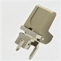 RDEKONO Poignée d'extraction Schroff Forme 1 Haut Bas Gris Noir pour Subracks PCB