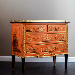 Tavolino antico della consolle della mobilia curva oro e legno giallo del corridoio con il gabinetto d'angolo domestico della mobilia di arte <span class=keywords><strong>orientale</strong></span> - Product Image 2