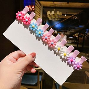 Jepit rambut anak perempuan, 10 buah/set, aksesori rambut bayi perempuan, klip rambut pola bunga hewan lucu, pita penuh, klip rambut balita - Product Image 5