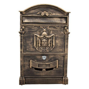 Boîte <span class=keywords><strong>aux</strong></span> <span class=keywords><strong>lettres</strong></span> personnalisée rouge avec serrure, design Royal Mail, boîte <span class=keywords><strong>aux</strong></span> <span class=keywords><strong>lettres</strong></span> murale en fonte - Product Image 3