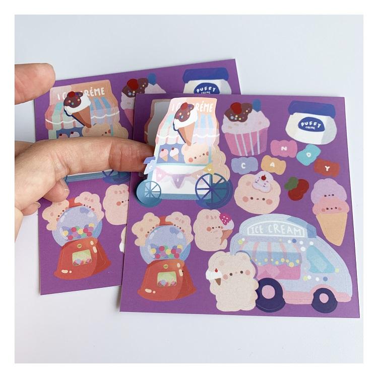 Vinyle baiser coupe autocollant