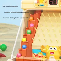 Bechotoy Montessori Cognition 2-Color Mixed Crab Educational Plastic Catching Ball Machine Toys for Kids