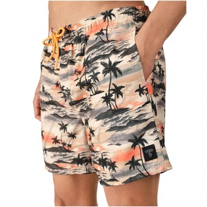 Customization <b>Mens</b> Waterproof Surf Beach Board Shorts Knitted Casual Mid Rise Digital Polyester/Cotton Quick Dry Swimming <b>Trunks</b> - Product Image 2