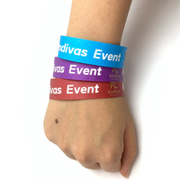 Bracelets événementiels jetables imperméables en Tyvek imprimables avec logo personnalisé
