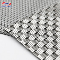 Maille tissée pour cabine d'ascenseur panneau en maille d'acier inoxydable pour cabine d'ascenseur intérieur métallique tissé