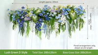 Kunstmatige groene plafonddecoratie, gesimuleerde zijden bloemenranken, wasbaar, groenblijvend blad voor bruiloften en restaurants