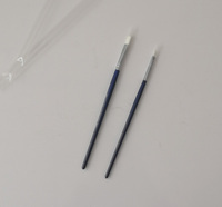 Stylo de manucure à manche en bois de forme plate, stylo de Nail Art, pinceau de peinture en Gel UV cristal Poly