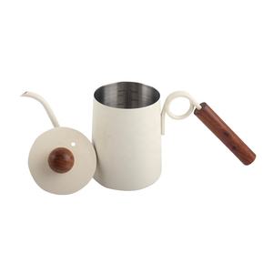 600ml/20oz Capacity, <b>Wood</b> Handle, <b>Stove</b> Top Gooseneck Stainless Steel Pour Over Coffee <b>Kettle</b> - Product Image 3