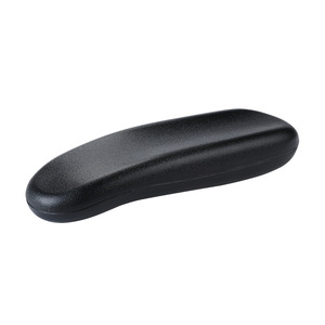 Office Chair Armrest Plastic Black Fixed Minimalist Style 2 Piece Set - Product Image 4