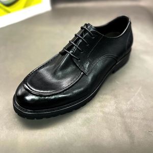 Chaussures habillées noires élégantes pour hommes, style italien, à bout carré, pour affaires, grandes tailles, fabrication artisanale, chaussures de mariage, fourniture directe usine - Product Image 6