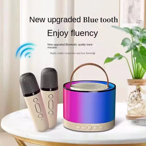 ชุดลำโพงคาราโอเกะแบบไร้สายสำหรับเด็ก, ลำโพงเครื่องเล่นเพลงพกพาสำหรับเดินทางที่บ้านพร้อมไมโครโฟน - Product Image 4