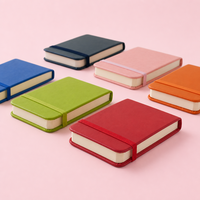Carnet de poche personnalisé A7, journal en cuir PU personnalisé, mini-agenda quotidien, petit bloc-notes, cadeau d'entreprise, ensemble de papeterie de bureau