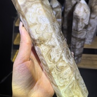 Offre Spéciale : Grande Tour de Calcite Ambrée Naturelle de Haute Qualité – Pierre de Guérison en Cristal pour la Décoration Intérieure