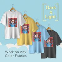 Papel de Transferencia Térmica por Calor para Impresión por Inyección de Tinta A-SUB para Ropa, 20 Hojas de 8.5x11 Pulgadas, Camisetas y Bolsas Personalizadas, Hecho en China, Sin Logotipo