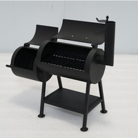 Barbecue fumoir à charbon de bois vertical moderne en acier avec revêtement en poudre pour usage commercial en gros
