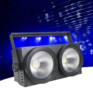 AICPOSE Luz LED COB para Audiencia, Estroboscópica de 2 Ojos, Efecto de Escenario, Luz Cegadora para DJ, Trabajo y Bodas - Product Image 1